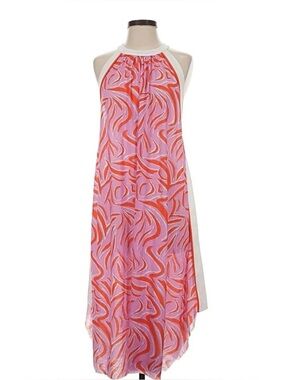 ZARA flowy tropical sundress beach party L